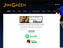 Tablet Screenshot of jimgreenmusic.com